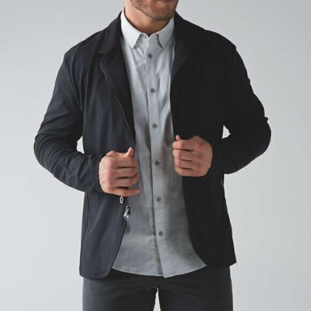 lululemon athletica Men's Black/Red Nonstop Blazer - Size S Small‎